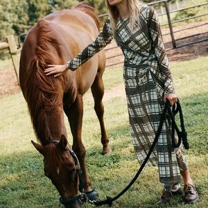 Anthropologie long sleeve maxi